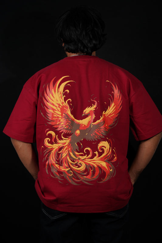 MAROON PHOENIX T-SHIRT
