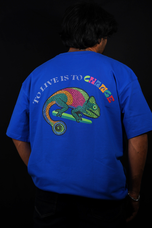 ROYAL BLUE CHAMELEON T-SHIRT