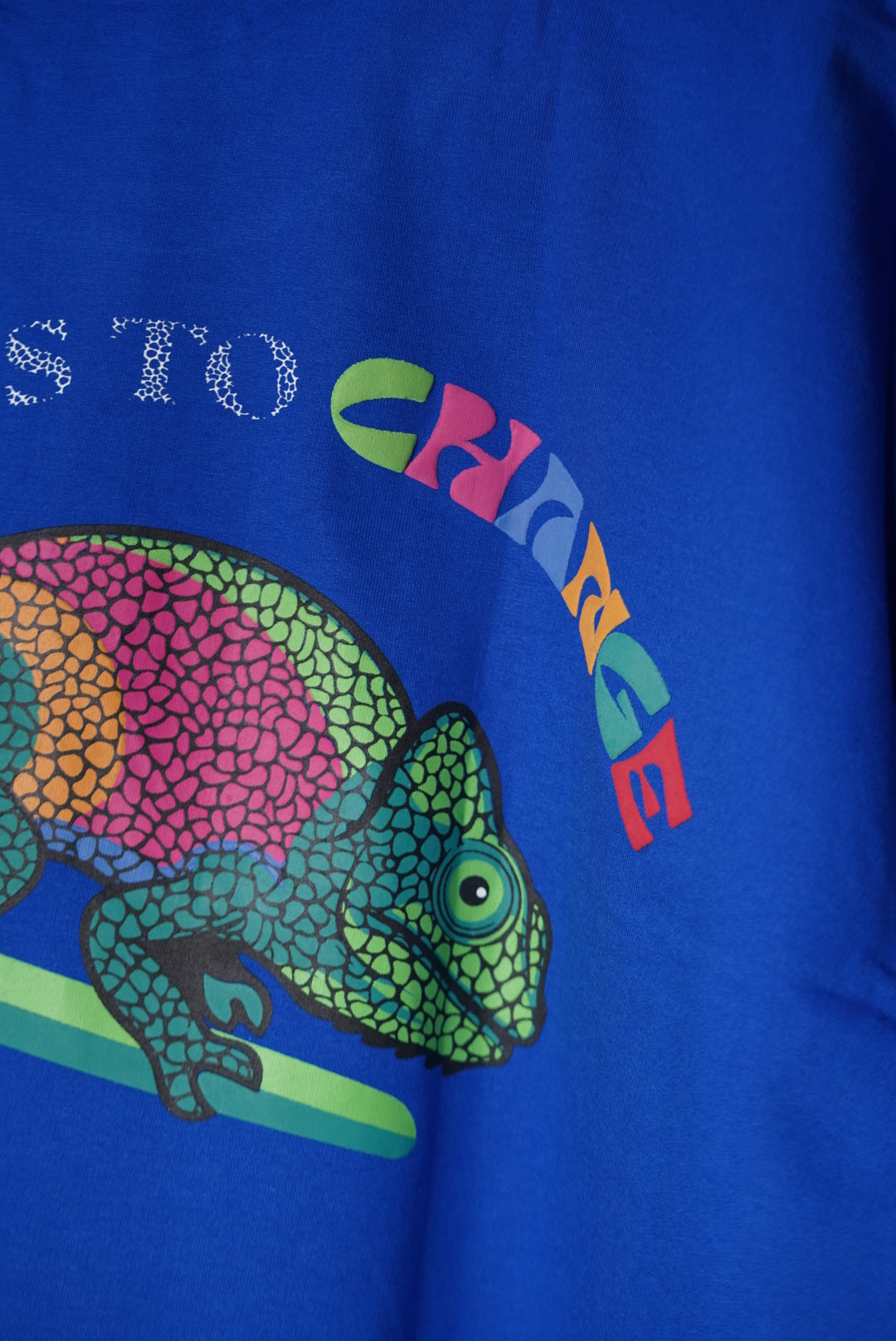 ROYAL BLUE CHAMELEON T-SHIRT